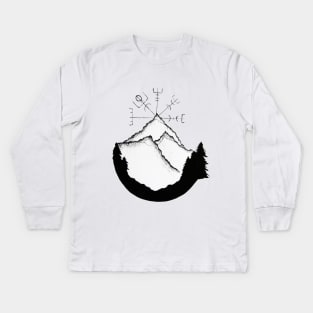 Mountain Compass Kids Long Sleeve T-Shirt